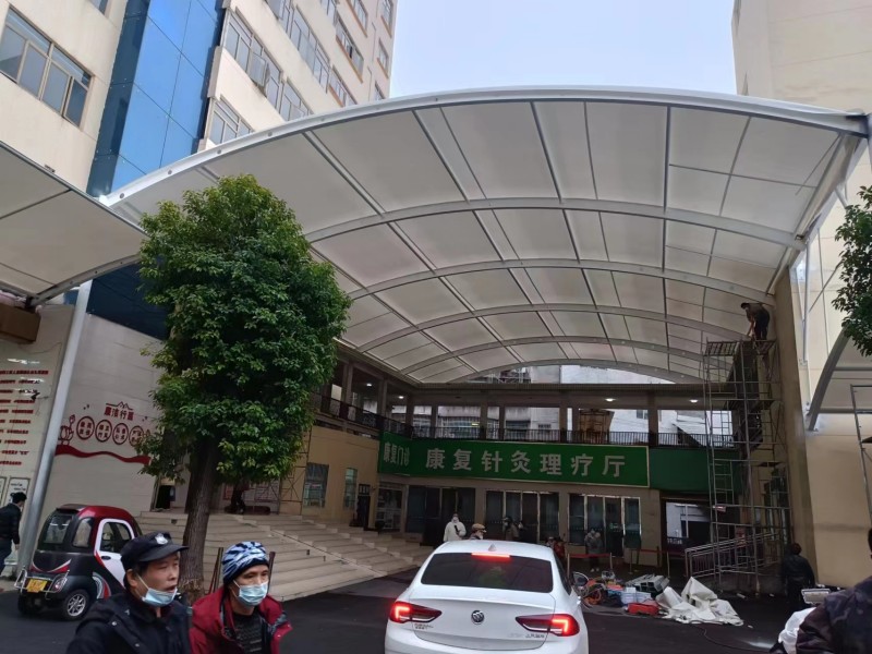 2026盱眙县膜结构车棚选哪家？源头厂家定制汽车充电桩停车棚-2